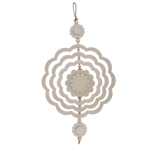 16" Flower DIY Plywood Wind Spinner Décor by Make Market®